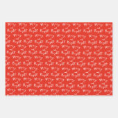 Whimsical Handwriting Script Merry and Bright Xmas Geschenkpapier Set (Vorderseite 3)