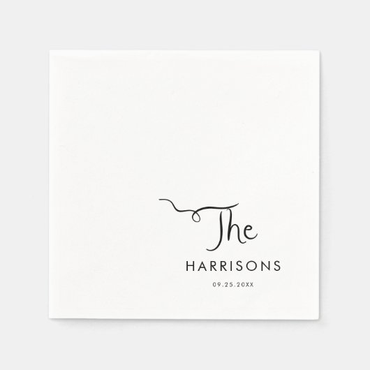 Whimsical Handwriting Serviette (Vorderseite)