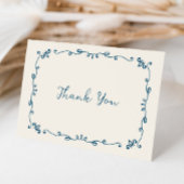 Whimsical Handwritten Illustrated Wedding Details Dankeskarte