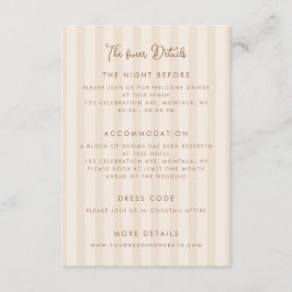 Whimsical Handwritten Wedding Details Begleitkarte