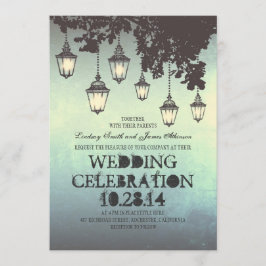 Whimsical Hängelampe Licht Hochzeitseinladungen Einladung