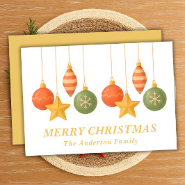 Whimsical Hanging Weihnachtsschmuck Feiertagskarte
