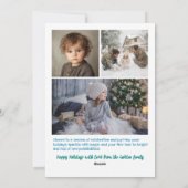 Whimsical Hanukkah Cute Custom Arch 4 PHOTO Feiertagskarte (Rückseite)