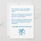 Whimsical Hanukkah Cute Custom Arch PHOTO Feiertagskarte (Rückseite)