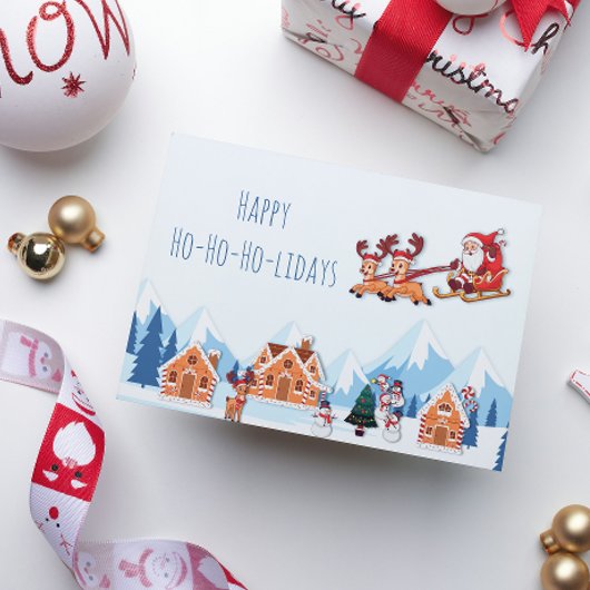 Whimsical Happy Holidays Weihnachten Weihnachten