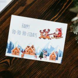 Whimsical Happy Holidays Weihnachten Weihnachten