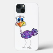 Whimsical Happy Lila Ostrich Case Mate (Rückseite)