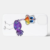 Whimsical Happy Lila Ostrich Case Mate (Rückseite (Horizontal))