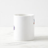 Whimsical Happy Lila Ostrich Kaffeetasse (Mittel)