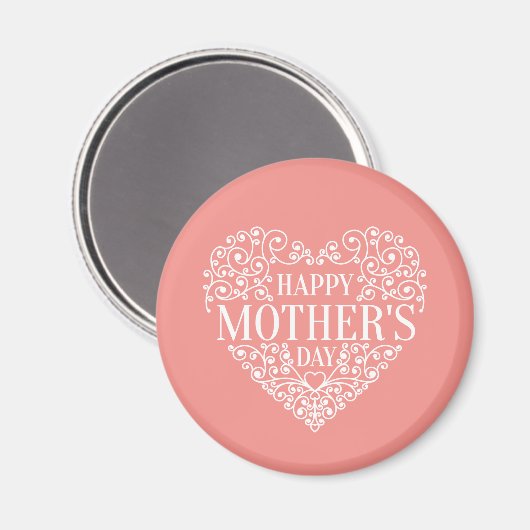 Whimsical Happy Mother's Day | Magnet (Vorderseite/Rückseite)