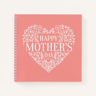 Whimsical Happy Mother's Day Notebook Notizbuch