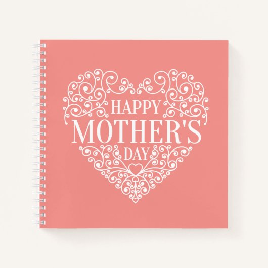 Whimsical Happy Mother's Day | Notebook Notizbuch (Vorderseite)