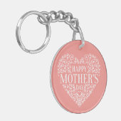Whimsical Happy Mother's Day Schlüsselanhänger (Vorderseite links)