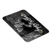 Whimsical Happy New Year Script-Foto Magnet (Rechte Seite)