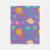 Whimsical Happy Planets Fleecedecke (Vorderseite)