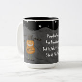 Whimsical Happy Pumpkin Man and Poem Tasse (Vorderseite Links)