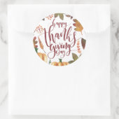 Whimsical Happy Thanksgiving Day | Aufkleber (Tasche)