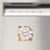 Whimsical Happy Thanksgiving Day | Magnet (In Situ (Geschirrspüler))