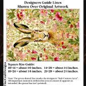 Whimsical Hare Among Wildflowers EX7 Decoupage Seidenpapier