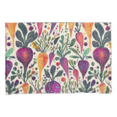 Whimsical Harvest Lebhafter Gemüsegarten Kissenbezug (Vorderseite-Rechts)