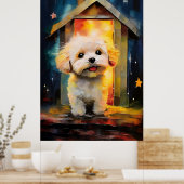 Whimsical Havanese Puppy Dog Poster (Küche)
