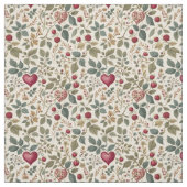 "Whimsical Heart and Berry Pattern" Stoff (Muster)