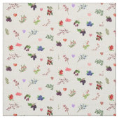 "Whimsical Heart and Berry Pattern" Stoff (Muster)