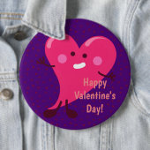 Whimsical Heart Character | Zum Valentinstag Button (Beispiel)
