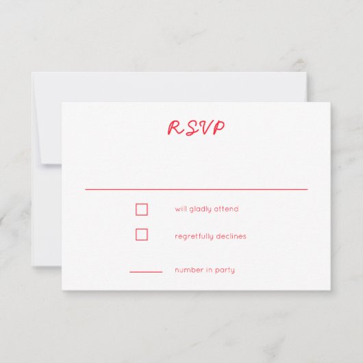 Whimsical Heart Locket Doodle Sketch CUSTOM RSVP Karte (Vorderseite)