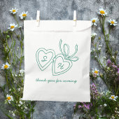 Whimsical Heart Locket Doodle Sketch Modern CUSTOM Geschenktütchen