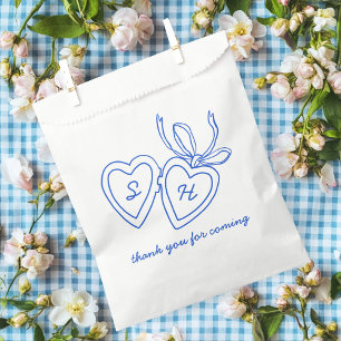 Whimsical Heart Locket Doodle Sketch Modern CUSTOM Geschenktütchen