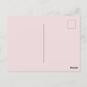 Whimsical Heart Locket Doodle Valentinstag Postkarte (Rückseite)