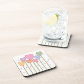 Whimsical Heart Lollipops Getränkeuntersetzer (Rechte Seite)