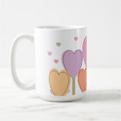 Whimsical Heart Lollipops Kaffeetasse (Links)