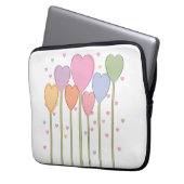 Whimsical Heart Lollipops Laptopschutzhülle (Vorderseite Links)