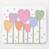 Whimsical Heart Lollipops Mousepad (Vorne)