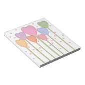 Whimsical Heart Lollipops Notizblock (angewinkelt)