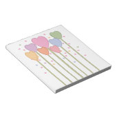 Whimsical Heart Lollipops Notizblock (angewinkelt)