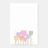 Whimsical Heart Lollipops Post-it Klebezettel (Vorderseite)