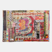 Whimsical Heart Paper Art Kitchtuch Geschirrtuch (Horizontal)