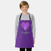 Whimsical Heart Personalisiert Schürze (Getragen)