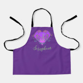 Whimsical Heart Personalisiert Schürze (Vorderseite)