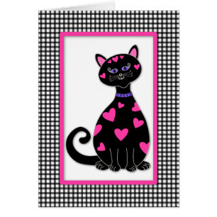Whimsical Hearts Cat