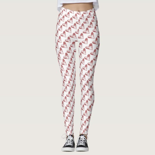 Whimsical Hearts Leggings (Vorderseite)