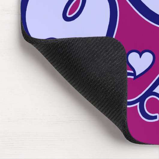 Whimsical Hearts mousepad (Ecke)