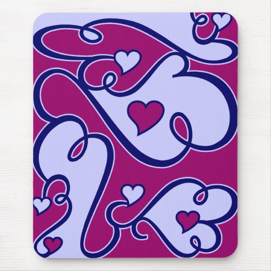 Whimsical Hearts mousepad (Vorne)