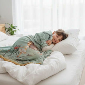 Whimsical Hearts & Petals: Sweet Birthday Bicycle  Fleecedecke