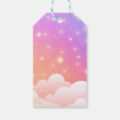 Whimsical Hearts & Rainbows Kinderdusche Geschenkanhänger (Rückseite)