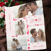Whimsical Hearts Romantic Chic Photo Collage Gift Fleecedecke
