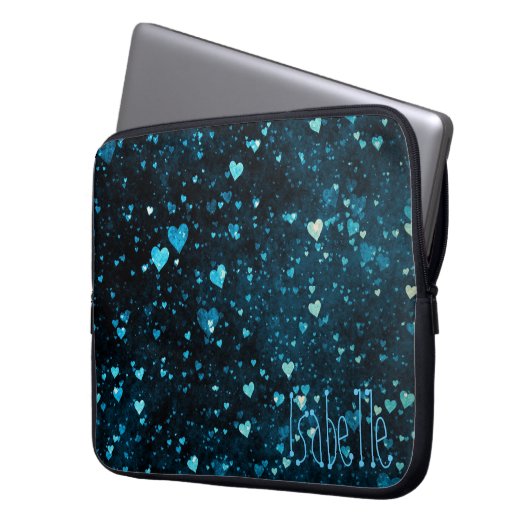 Whimsical Hearts Universe Cosmic Personalisiert Laptopschutzhülle (Vorderseite Links)